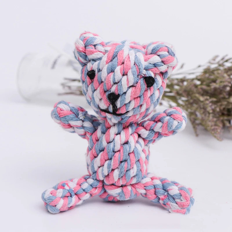 Dog Rope Toy Aggressive Chewers - Durable Braided Cotton Rope Dog Toy
