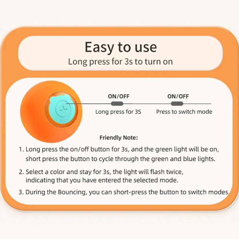 ROJECO Cat Toys Smart Interact - Automatic Moving Dog Ball 评论和价格