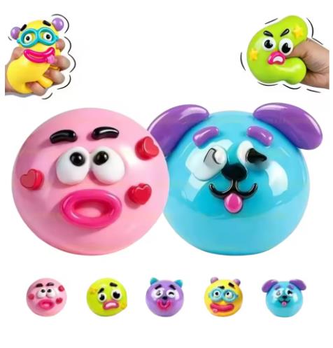 DIY Smushers Squishy Dog Face  - Interactive Squeaky Plush Dog Toy 评论和价格
