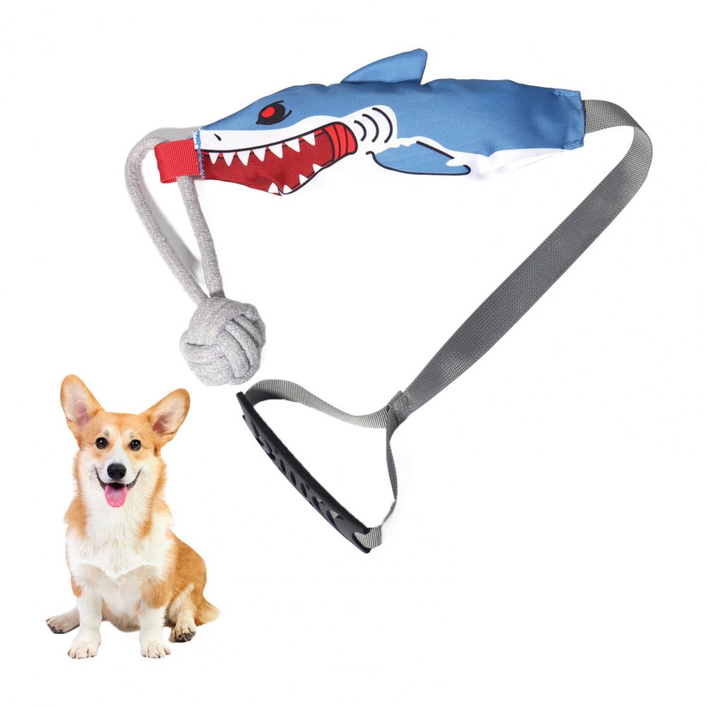 Shark Rope Tug Toy with Suctio - Suction Cup Dog Tug Toy 评论和价格