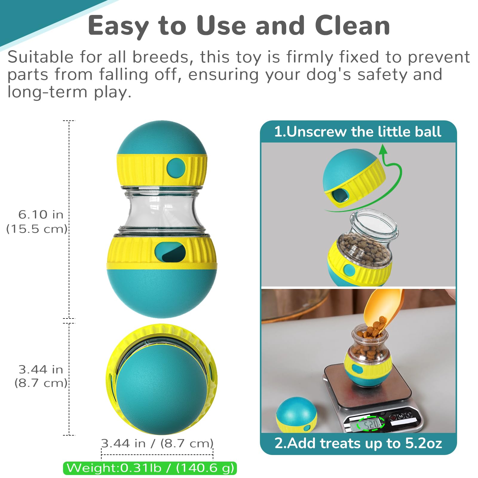 Dog Toys & Adjustable Slow Fee - Dog Puzzle Feeder Toy 评论和价格