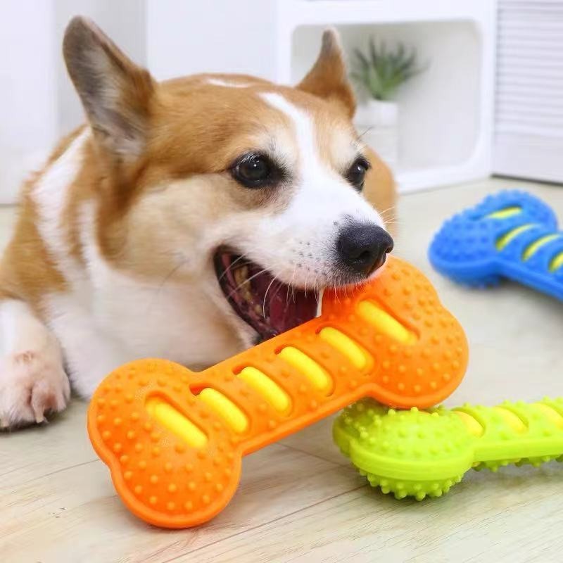 Rubber Bone Dog Molar Stick No - Teeth Cleaning Dog Chew Bone 评论和价格