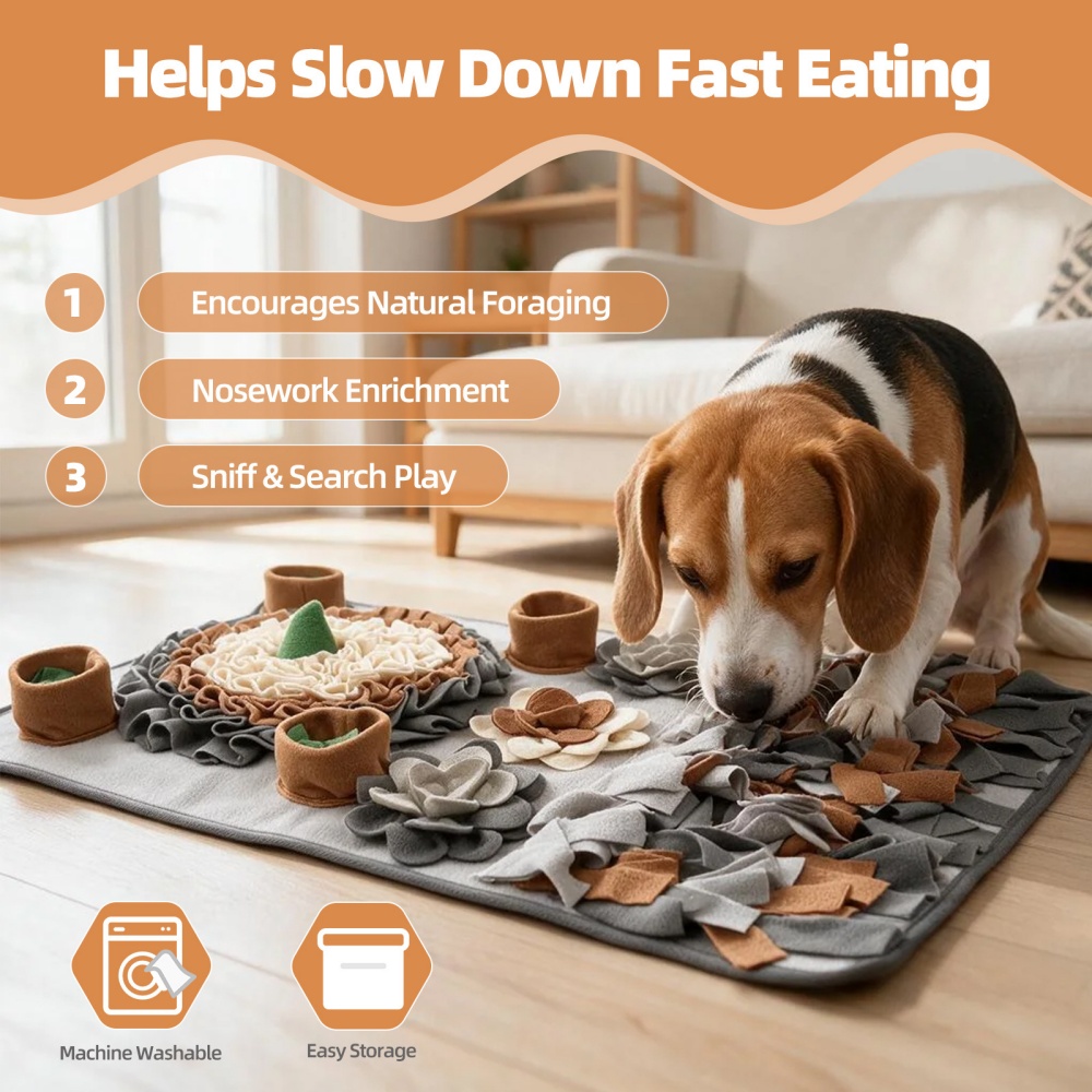 Multi-Layer Food Hiding Design - Snuffle Mat For Dogs 评论和价格
