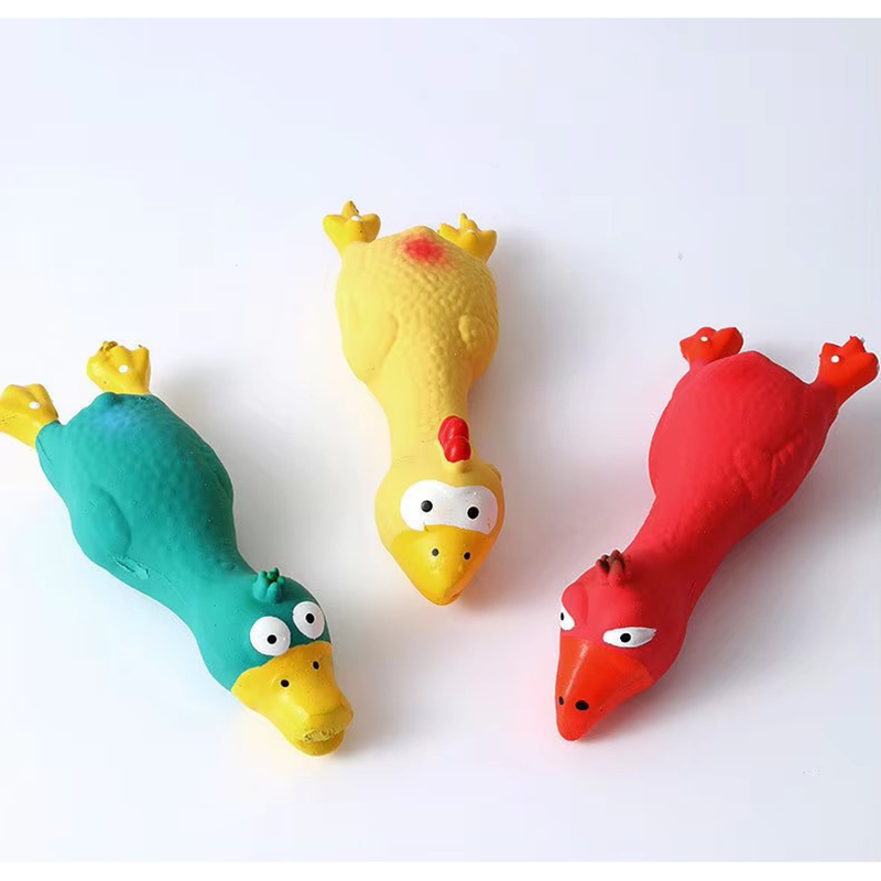 Cute Dog Squeak Toy Latex Chic - Interactive Squeaky Plush Dog Toy 评论和价格