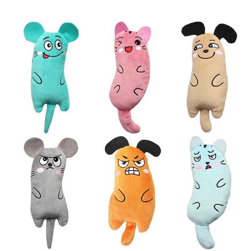 Funny Pet Plush Embroidery Cat - Catnip Interactive Plush Mouse 评论和价格