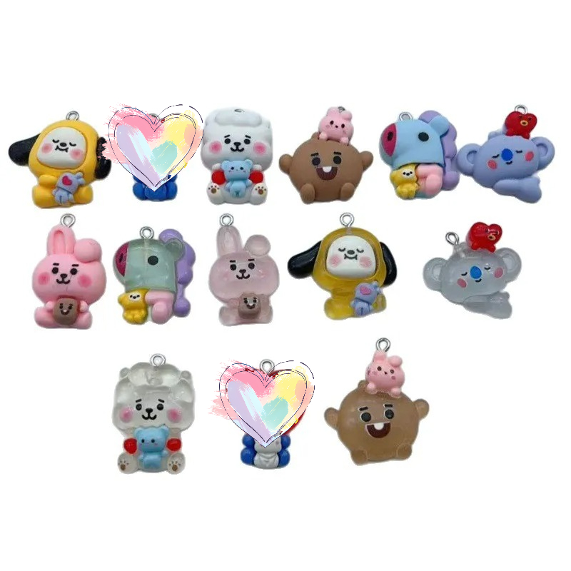 BT21 colorful cartoon resin tr - Dog Toys 评论和价格