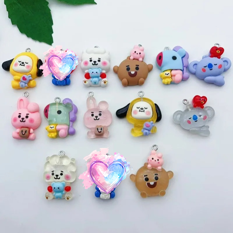 BT21 colorful cartoon resin tr - Dog Toys 评论和价格