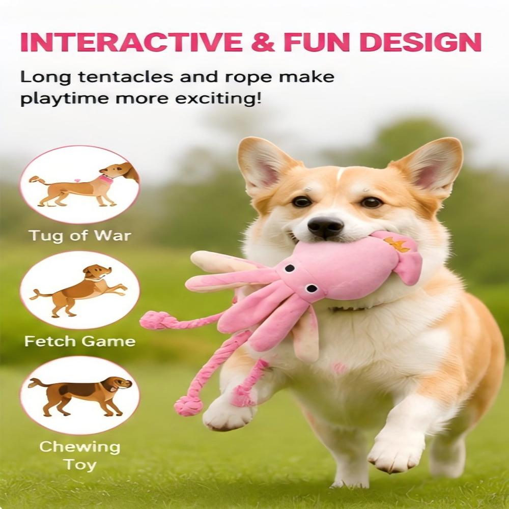 Giant Plush Octopus Dog Chew T - Dog Rope Toy Aggressive Chewers 评论和价格