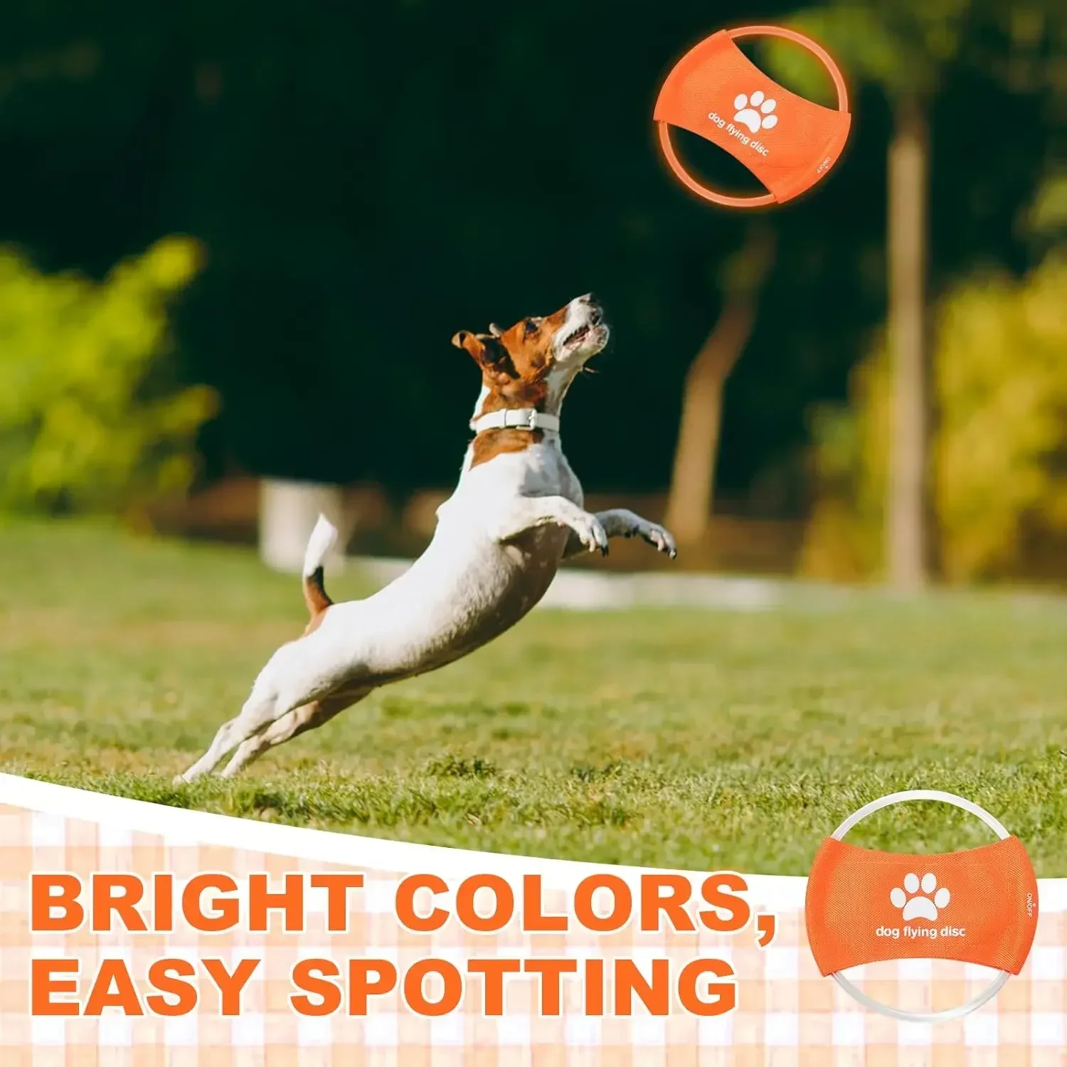 Dog Toy LED Glowing Rechargeab - Flying Disc Dog Training Toy 评论和价格