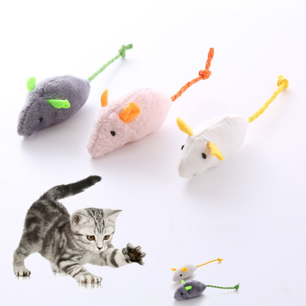 2pcs Funny Plush Soft Interact - Catnip Interactive Plush Mouse 评论和价格