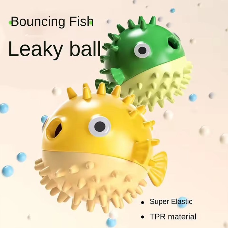Bouncing Fish Dog Toy Built In - Rubber Treat Dispensing Dog Toy 评论和价格