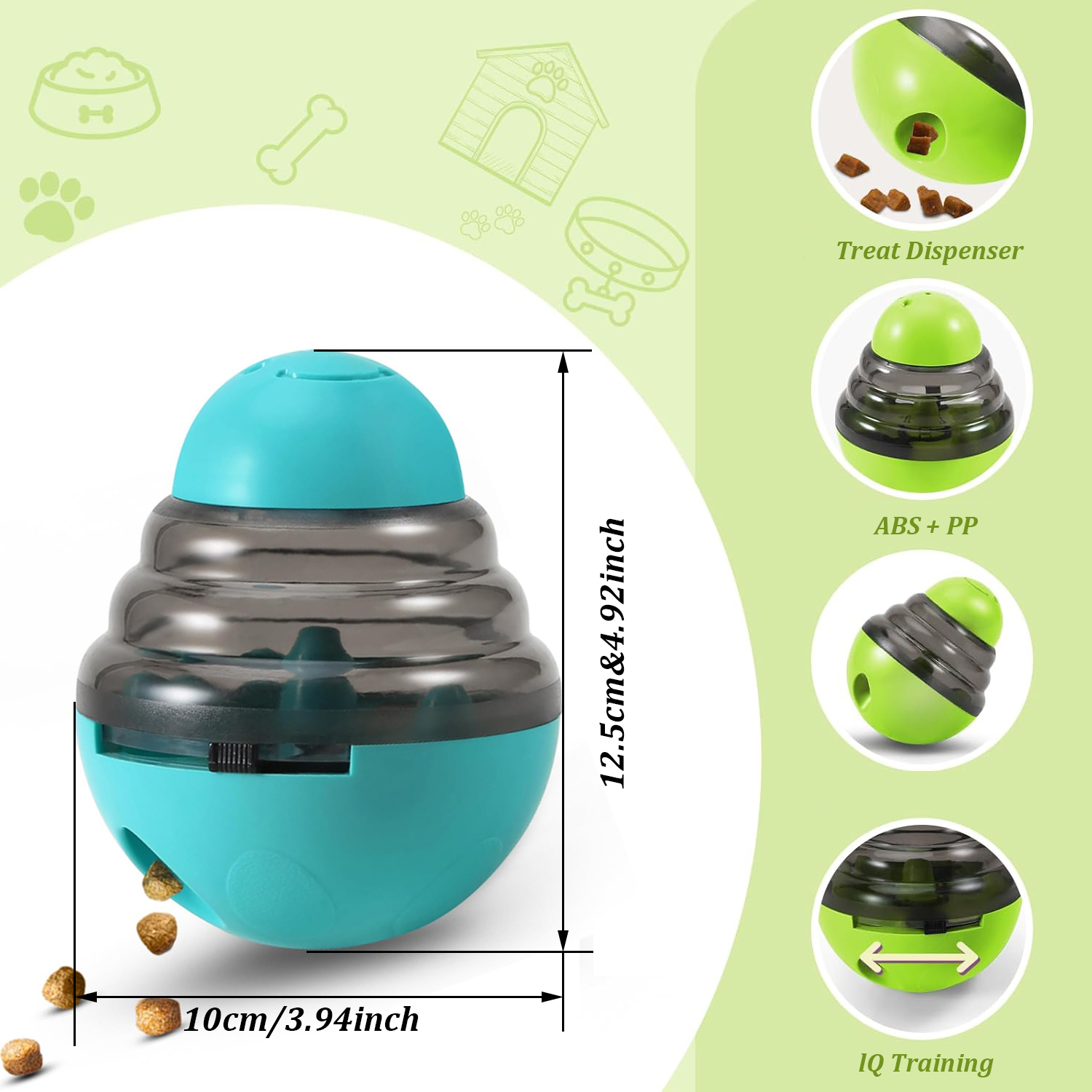 Dog Interactive Food Dispenser - Dog Puzzle Feeder Toy 评论和价格