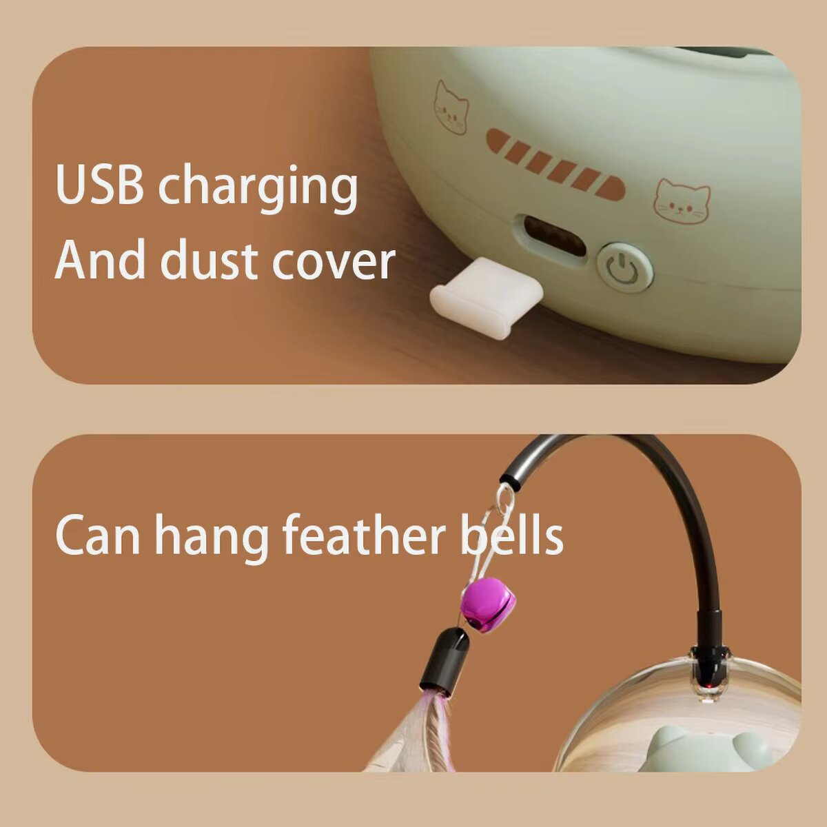 3-in-1 Automatic Cat Teaser Ro - Laser Pointer Cat Toy Automatic 评论和价格