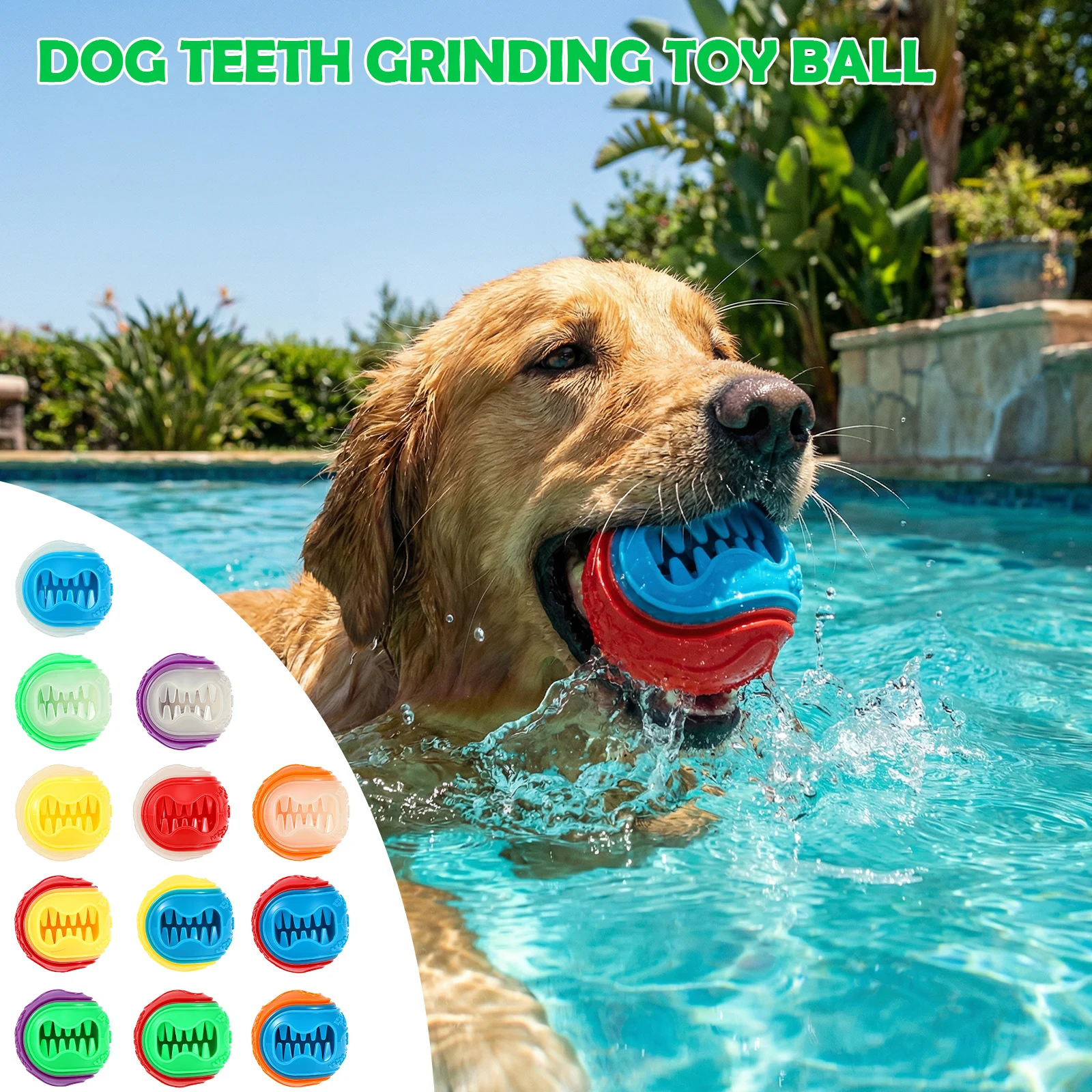 6Pcs Interactive Dog Food Ball - Rubber Treat Dispensing Dog Toy 评论和价格
