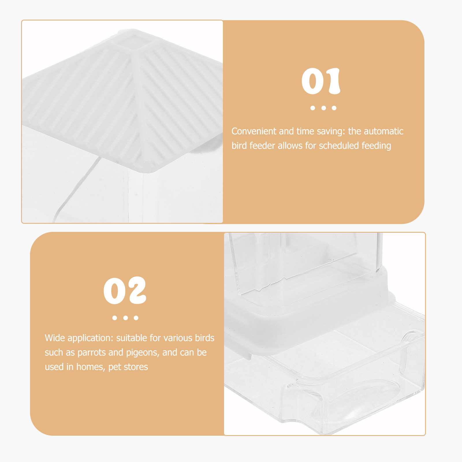 Automatic Bird Feeder Plastic  - Pet Feeders 评论和价格
