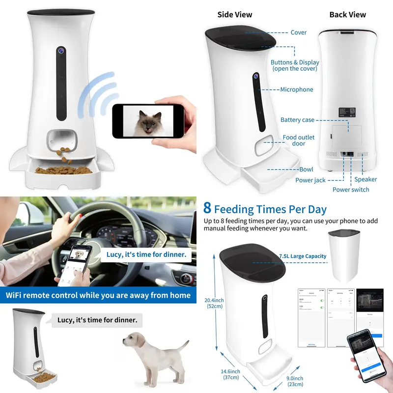 Wifi Pet Feeder Camera For Voi - Pet Feeders 评论和价格