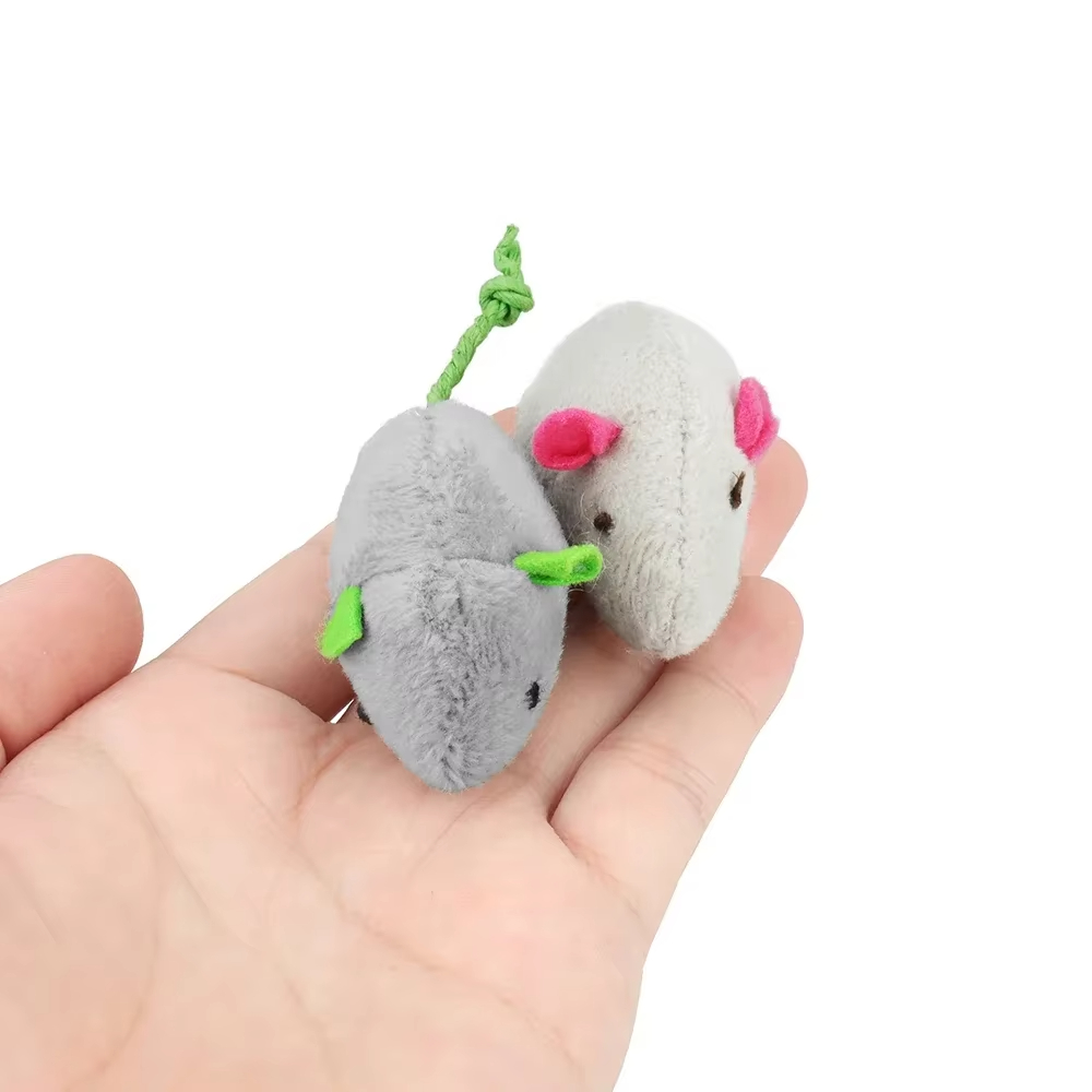 5pcs Rattle Cat Mouse Toys Als - Catnip Interactive Plush Mouse 评论和价格