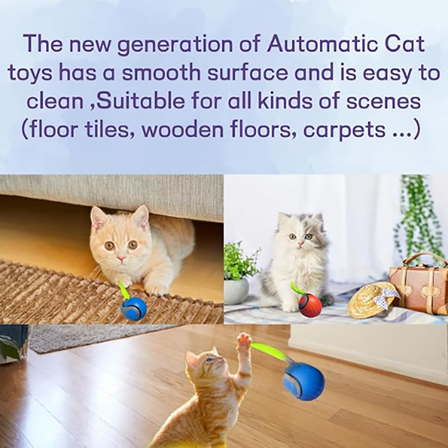 Interactive Cat Toy Ball Autom - Automatic Moving Dog Ball 评论和价格