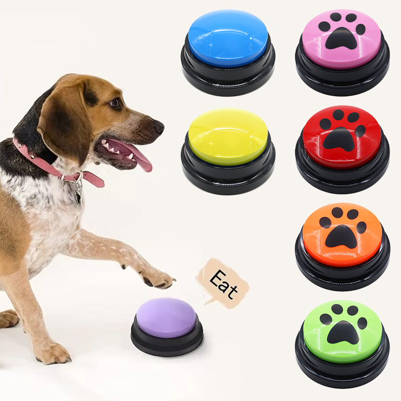Dog Cat Communication Buttons  - Interactive Squeaky Plush Dog Toy 评论和价格