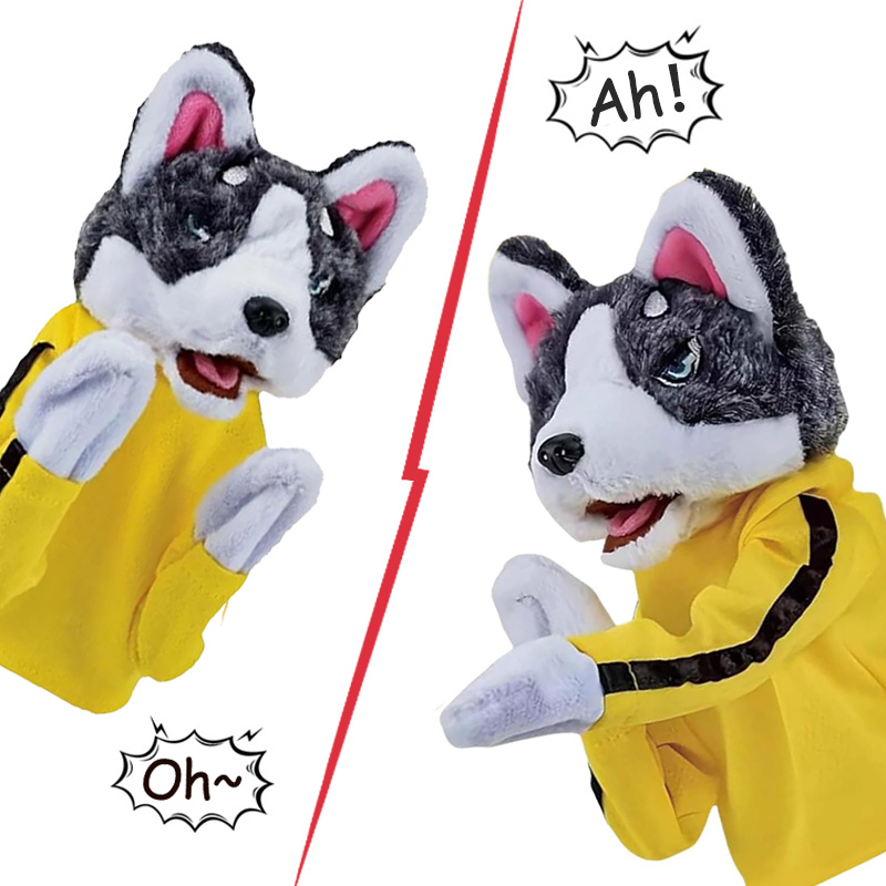 Kid Kung Fu Husky Gloves Toy F - Interactive Squeaky Plush Dog Toy 评论和价格