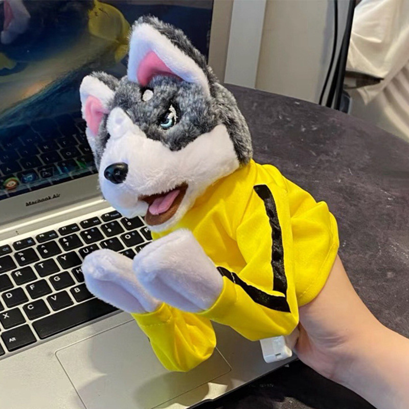 Kid Kung Fu Husky Gloves Toy F - Interactive Squeaky Plush Dog Toy 评论和价格