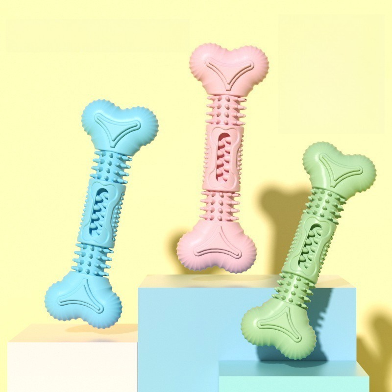 New Durable Pet Chew Toy Set D - Teeth Cleaning Dog Chew Bone 评论和价格