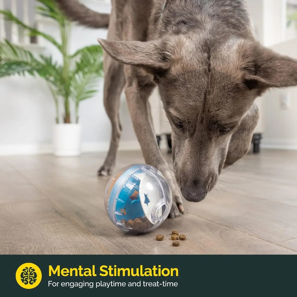 IQ Treat Ball Dog Treat Dispen - Dog Puzzle Feeder Toy 评论和价格